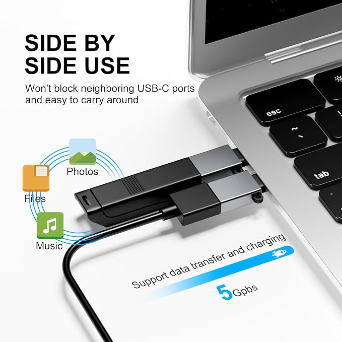 USB C to USB Adapter 10 Pack, USB C to USB A Adapter, Type C to USB Converter - Image 3