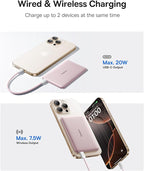 Baseus Picogo Power Bank, 0.3" Ultra Slim 5000mAh MagSafe Portable Charger - Image 5