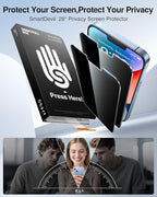 SMARTDEVIL 2 Pack for iPhone 14/ iPhone 13/ iPhone 13 Pro Privacy Screen - Image 2