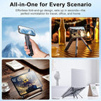 Foldable Laptop Stand for Desk, All-in-One Portable Holder for Laptop, Phone & - Image 3