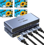 MT-VIKI 2.0 HDMI Splitter, 4K@60Hz HDMI Duplicator/Distributor HDR Support EDID by MT-VIKI