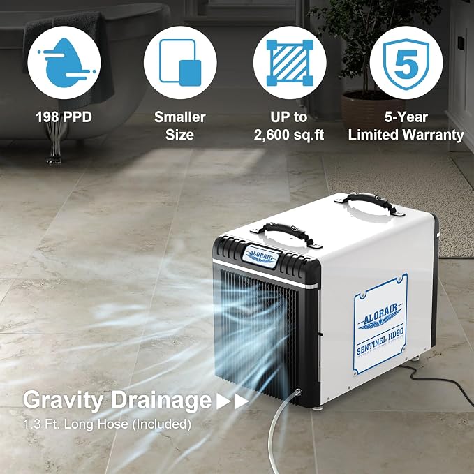 ALORAIR Basement/Crawl Space Dehumidifiers 198 Pint, 90 PPD, Auto Defrosting - Image 2