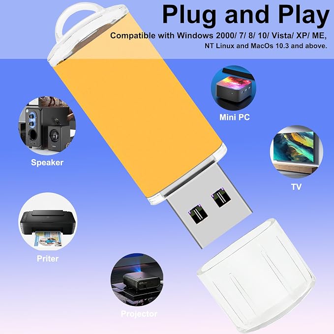 1GB USB Flash Drive 20 Pack Nicepicten Bulk USB 2.0 Thumb Drives 20Pack Metal - Image 4