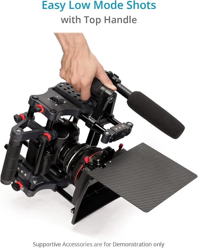 Power DSLR Camera Cage for DSLR DSLM Cameras Only. Adjustable Handles & 15mm - Image 7