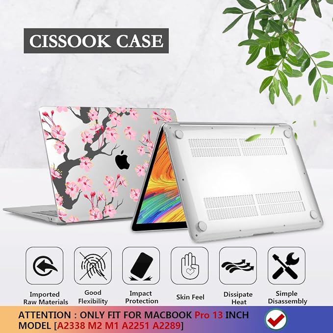 CISSOOK Hard Shell Case for MacBook Pro 13 inch A2338 A2289 A2251 2025-2020 - Image 6