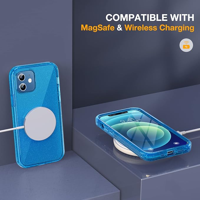 Miracase Glass Series for iPhone 12/12 Pro Case 6.1 inch, Upgraded Full-Body - Image 5