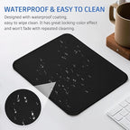 Black Mouse Pad, Nice and Cute Mouse Pad, Splash-Proof Textured 10.2 x 8.2Inch - Image 6