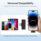 Wireless Lavalier Microphone for iPhone/Android, Lapel Mics - Image 7