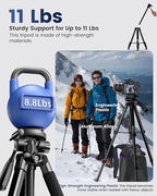 73" Camera Tripod and Monopod, Professional Aluminum Tripod Stand - Image 2