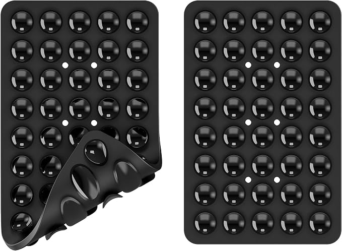 2PACK Silicone Double Sided Suction Phone Case Mount, Detachable Hands Free & - Image 3