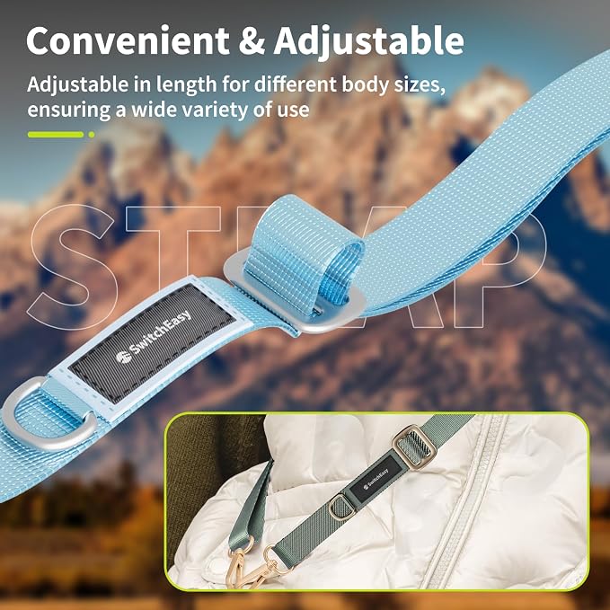 SWITCHEASY 20mm Adjustable Crossbody Phone Strap Compatible - Image 5