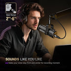 FIFINE Podcast Microphone, USB/XLR Vocal Dynamic Microphone - Image 7