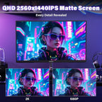 InnoView 23.8 Inch 2K 100Hz Large Portable Monitor ∆E<2 100% sRGB Fast IPS - Image 2