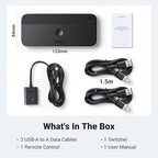 UGREEN USB 3.0 Switch 2 Computers Sharing USB C & A Devices, 4 Port USB - Image 8