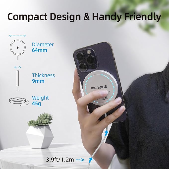 Magnetic Wireless Charger for iPhone 15W Wireless Charger Fast Mag Safe - Image 7