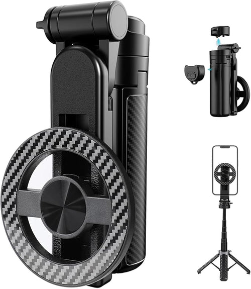 4-in-1 Multifunctional Magnetic Selfie Stick, Portable Pocket Size Selfie Stick by Unknown