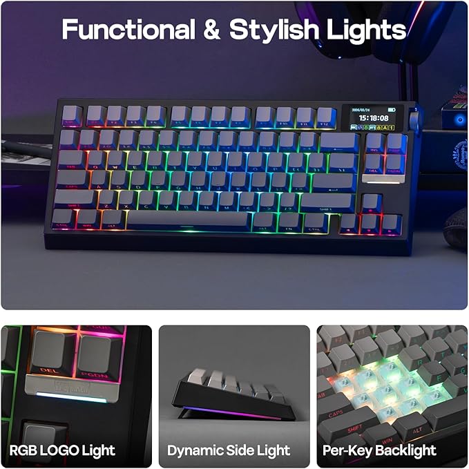EPOMAKER G84 PRO Wireless Mechanical Keyboard, 75% Gaming Keyboard - Image 5
