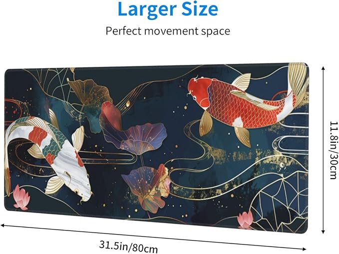 Gaming Mouse Pad Desk Pad, Extended Big Mouse Pad, 31.5x11.8 Inch Long Computer - Image 2