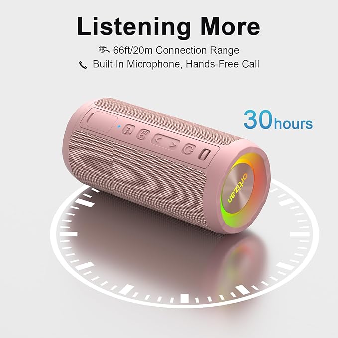 Ortizan Wireless Portable Bluetooth Speaker, IPX7 Waterproof, Dustproof and - Image 4