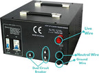 LiteFuze 10, 000 Watt Heavy Duty Voltage Converter Transformer - Image 3