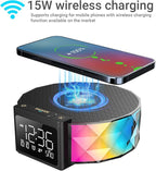 Alarm Clock with Fast Wireless Charging 15W, Digital Alarm Clock Night Lamp - Image 6