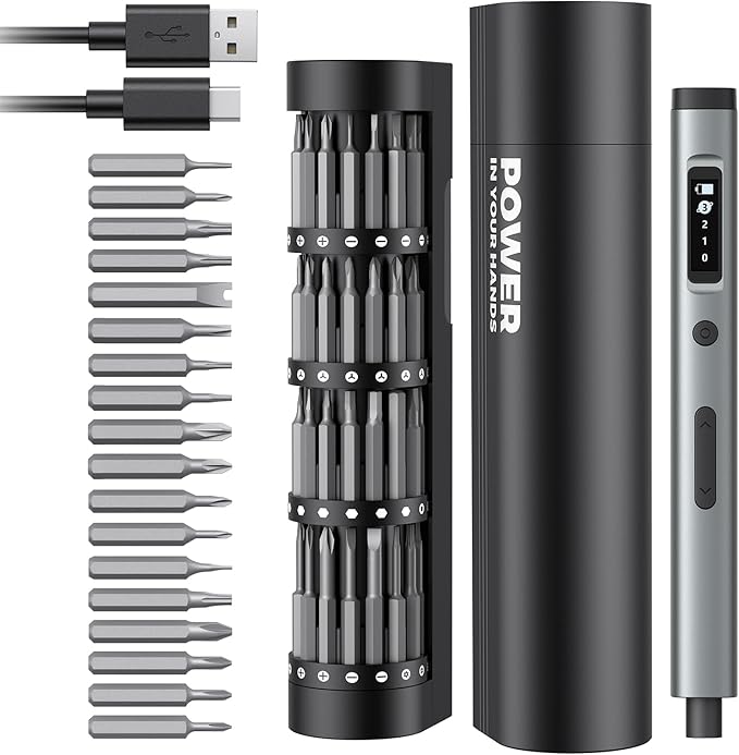 90-in-1 Mini Electric Screwdriver, SMOOTHARMOR Precision Screwdriver Set by SMA