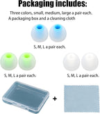 Silicone Replacement Earbud Tips Earbud Caps Fit Most in-Ear Earbuds Headphone - Image 7