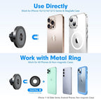 isuke for MagSafe Car Mount, Aluminum Alloy Magnetic Phone Holder for Car - Image 4
