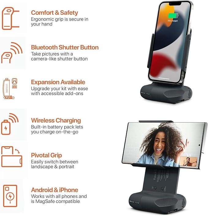 ShiftCam ProGrip Starter Kit – DSLR-Style Phone Camera Grip - Image 5