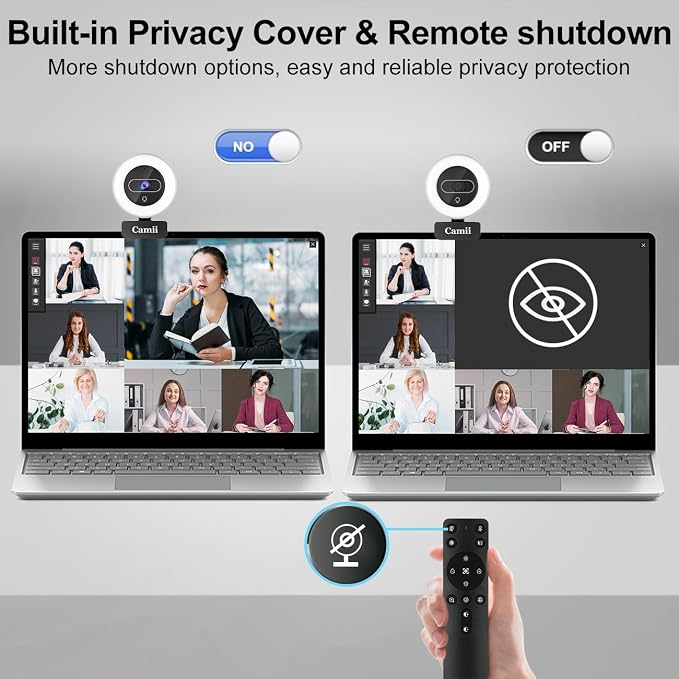 4K Webcam with Light, HD Webcam - Image 7