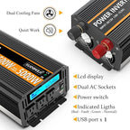 SUDOKEJI 2500W Power Inverter 12V DC to AC 110V/120V 5000W Converter 3 sockets - Image 6