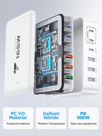 240W USB C Charging Station, 7-Port GaN USB C Charger Block, 100W Laptop USB C - Image 5
