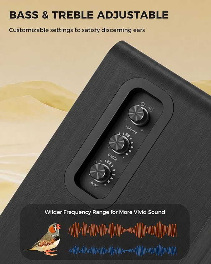 Active Bookshelf Speakers 36W RMS - Image 3