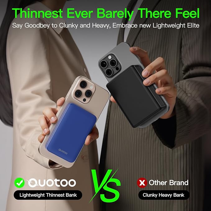 2025 Magnetic 15W Power Bank for iPhone, 5000mAh Magsafe Battery Pack - Image 6