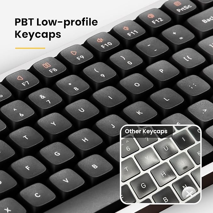 LOFREE Flow Low Profile Mechanical Keyboard, 100 Keys Rechargeable Wireless - Image 4