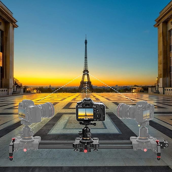 GVM Motorized Camera Slider, Tracking Shooting and 120 Degree Panoramic Shooting - Image 2