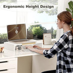 TEAMIX 20 Inch Monitor Stand Riser, Wooden Desktop Riser - Image 7