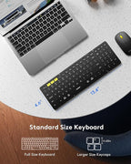 Foldable Keyboard and Mouse, Samsers Folding Bluetooth Keyboard Combo, 2.4G + - Image 3