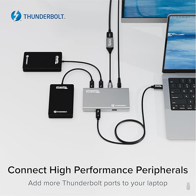 Plugable 5-in-1 Thunderbolt 4 Hub, Single 8K or Dual 4K Display, 4K HDMI - Image 5