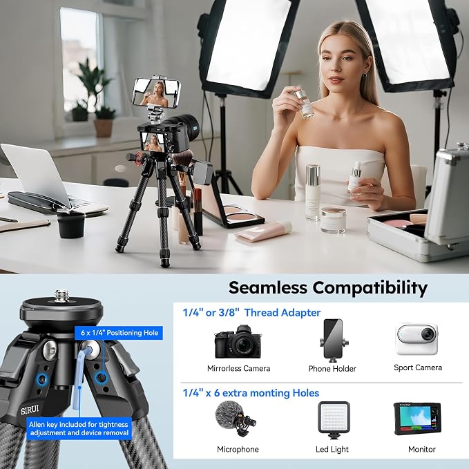 SIRUI Carbon Fiber Mini Tripod - Image 7
