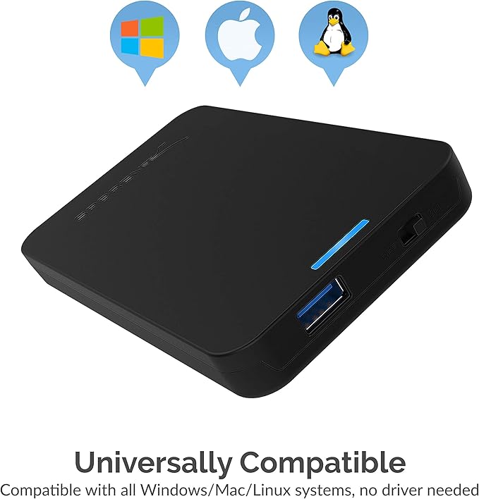 SABRENT 2.5 Inch SATA to USB 3.0 Tool Free External Hard Drive Enclosure Black - Image 7