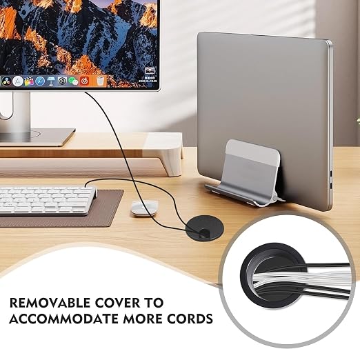 2 Pcs Desk Grommet 1.5Inch, ABS Plastic Desk Hole Cover, U-Shaped Desk Wire - Image 2