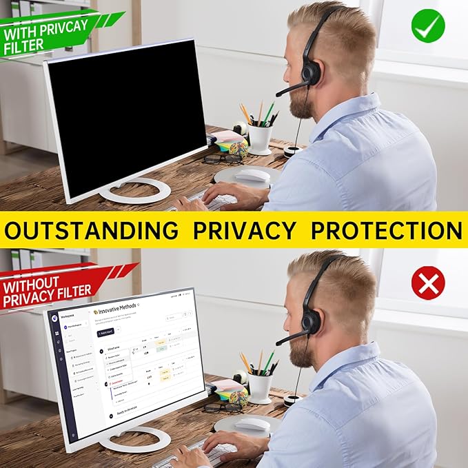 32 Inch Privacy Screen for 16:9 Computer Monitor, Anti-Blue Light Monitor - Image 2