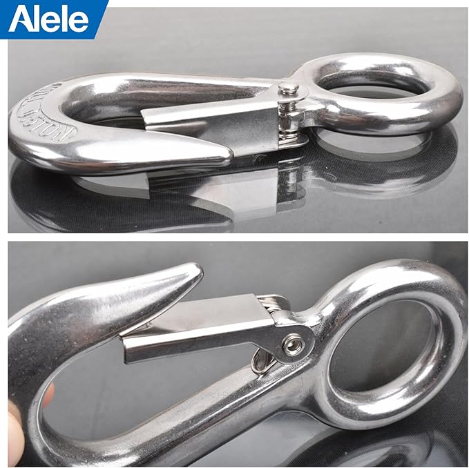 Alele 0.5T Crane Scale Grab Hooks, Slip Hooks, Stainless Steel Lifting Hook - Image 3
