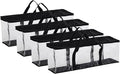 Fasmov Set of 4 DVD Storage Bags Hold up to 160 DVDs, Water Resistant DVD by Fasmov