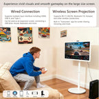 OFD 32" Portable TV on Wheels FHD, Android 15, EDLA-Certified, Rolling TV - Image 8