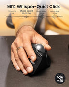 ProtoArc Vertical Wireless Trackball Mouse, EM05 NL Bluetooth Ergonomic - Image 6
