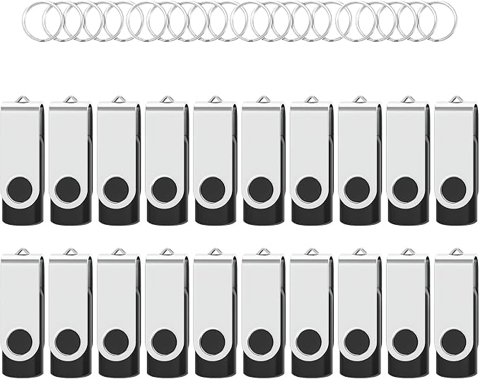 USB Flash Drives 2GB 20 Pack, Wooolken USB 2.0 Thumb Drives by WOOOLKEN
