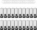 USB Flash Drives 4GB 20 Pack, Wooolken USB 2.0 Thumb Drives by WOOOLKEN