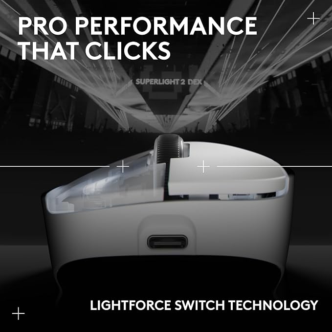 Logitech G PRO X Superlight 2 DEX Wireless Gaming Mouse, 60g pro-Grade - Image 7